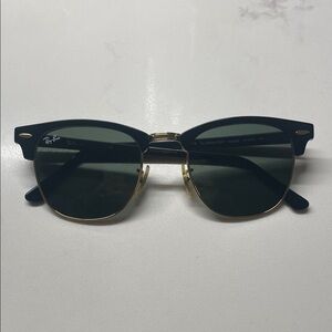 Ray-Ban Clubmaster Classic Black and Gold Sunglasses